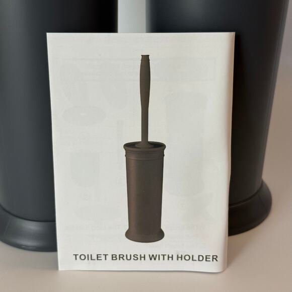 Toilet Brush Holders Toilet Scrubber and Covered Holder Deep Cleaning Box of 2 - Picture 6 of 6